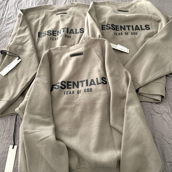 ❌SOLD❌ESSENTIALS Fear of God -Taupe Neck Sweater - Picture 2 of 10